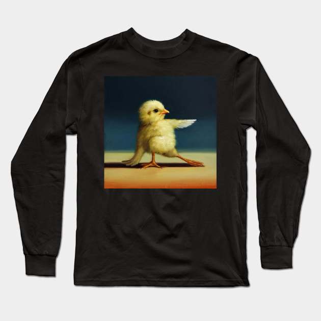 yellow chick exercise 5 Long Sleeve T-Shirt by yellowanakanpitik